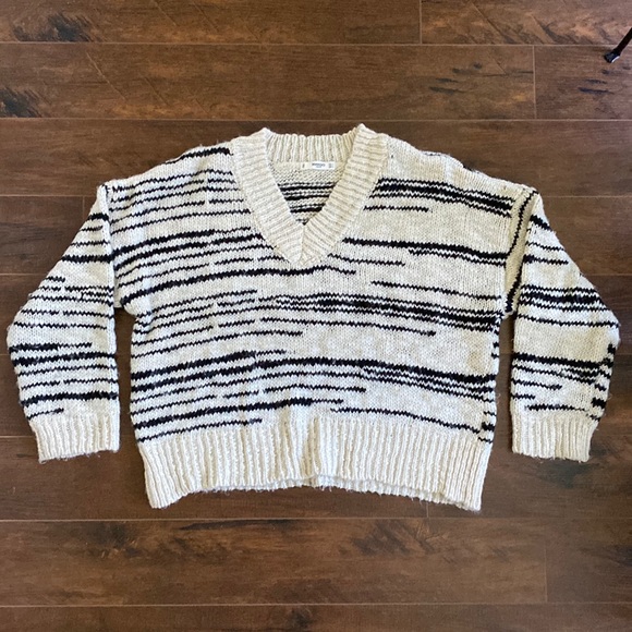 Mango - Shouchy Sweater - Cream and Black - Small - Picture 1 of 5